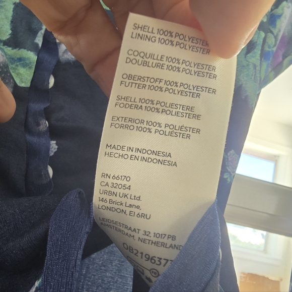 FREE PEOPLE Home Grown Vintage Vibe Mesh Floral Navy Combo Cardigan NWOT - Picture 12 of 13